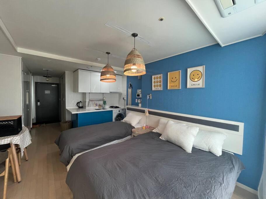 Haeundae Beach Stay #2Min Walk #2Beds Busan Esterno foto